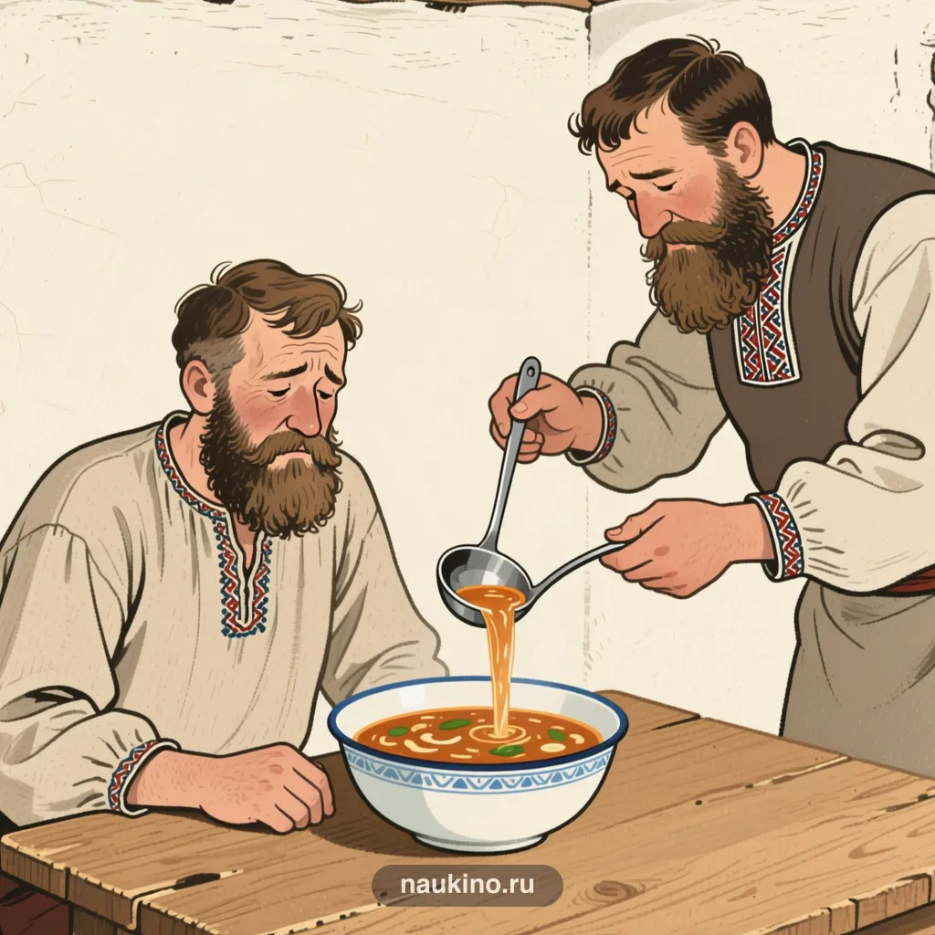Рисунок к басне «Демьянова уха»