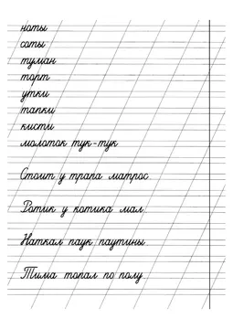 Прописи: слоги, слова и предложения — лист 19