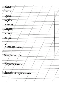 Прописи: слоги, слова и предложения — лист 23