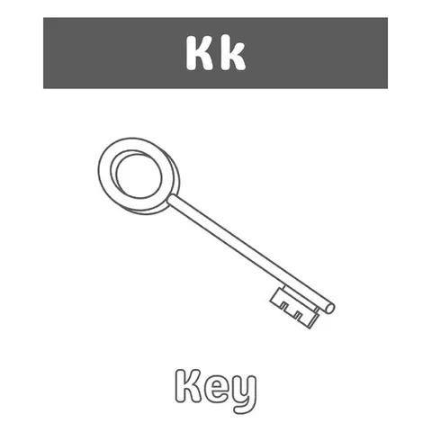 Раскраска «Буква K»