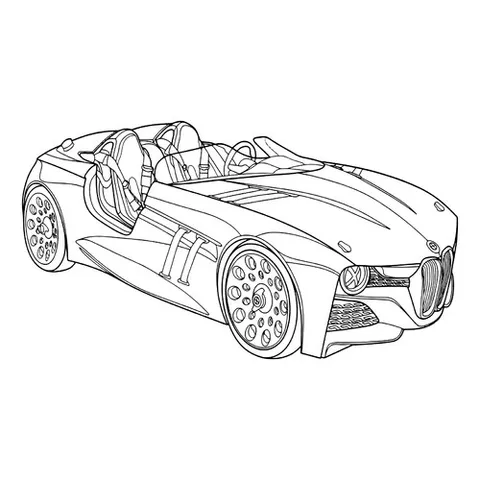 Раскраска «Великолепный БМВ 328i Sport»