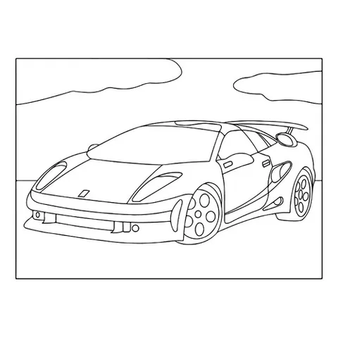 Раскраска «Феррари F50»