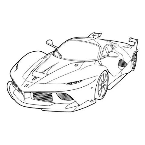 Раскраска «Феррари FXX K»
