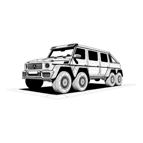 Раскраска «Футуристичный Гелик 8x8»