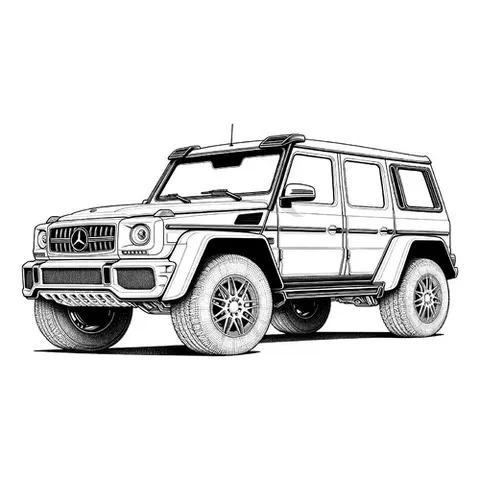 Раскраска «Гелендваген G63 AMG»