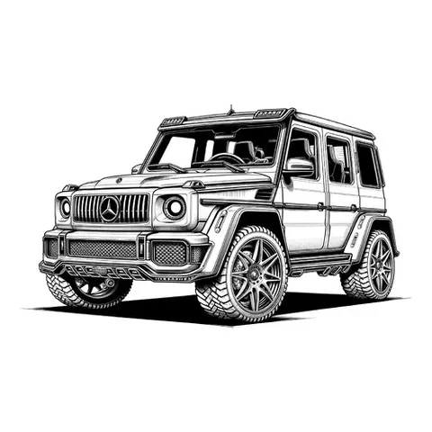 Раскраска «Мерседес Гелендваген G63 AMG Mansory P850»