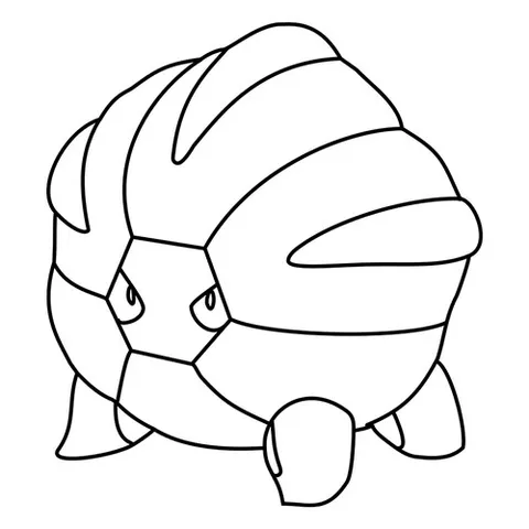 Раскраска «Покемон Шелгон #0372»
