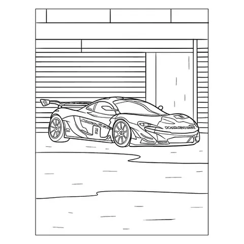 Раскраска «Крутой Макларен 720S»