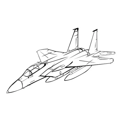 Раскраска «Макдоннел-Дуглас F-15 Игл»