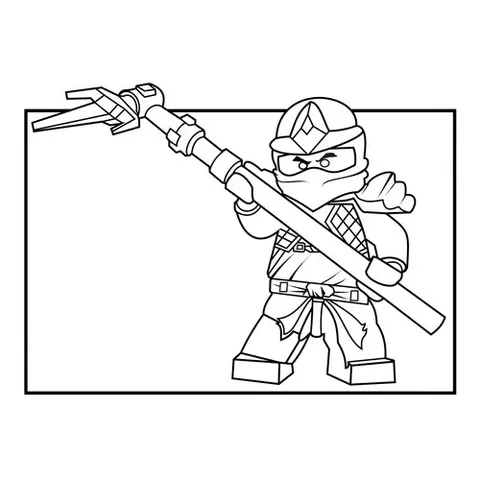 Раскраска «Ninjago Cole ZX»