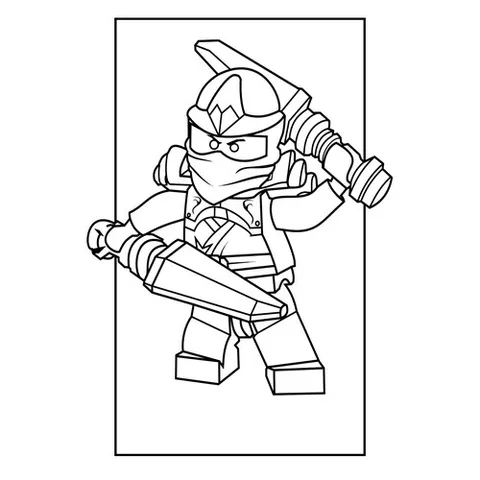 Раскраска «Ninjago Kai ZX»