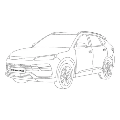 Раскраска «BYD Song Plus»