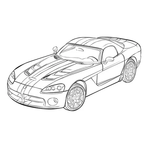 Раскраска «Dodge»