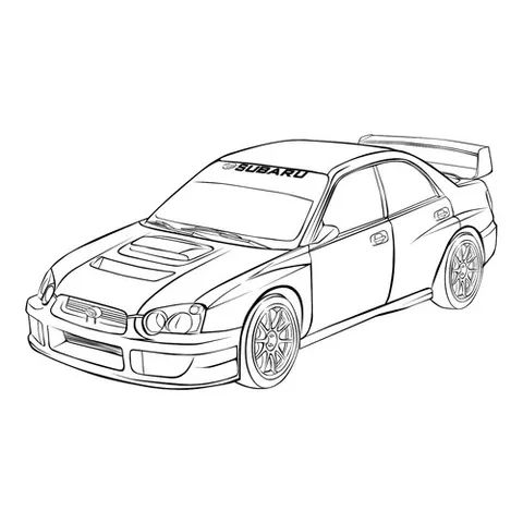 Раскраска «Subaru»