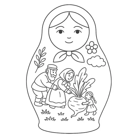 Раскраска «Репка»