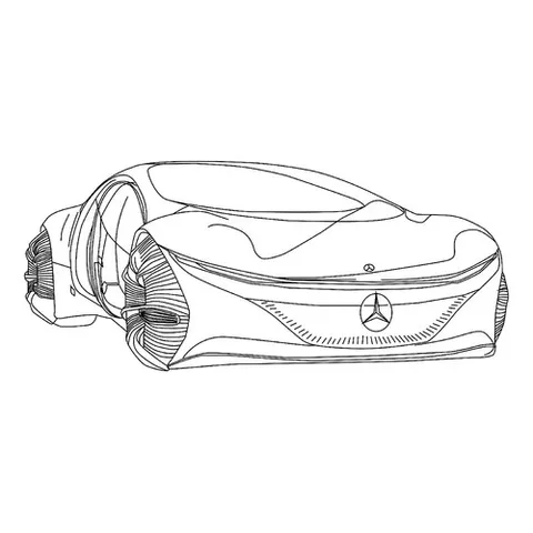 Раскраска «Мерседес Vision AVTR Avatar»