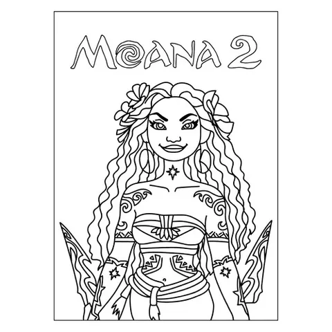 Раскраска «Моана 2»