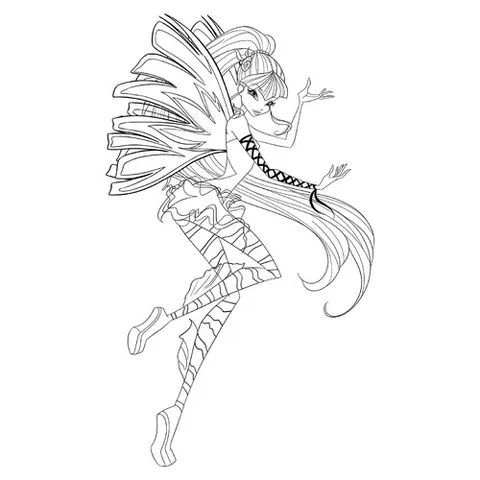 Раскраска «Винкс Муза Сиреникс»