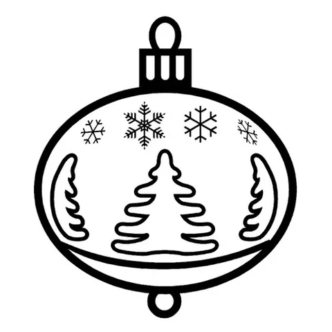 Раскраска «Новогодний шар»