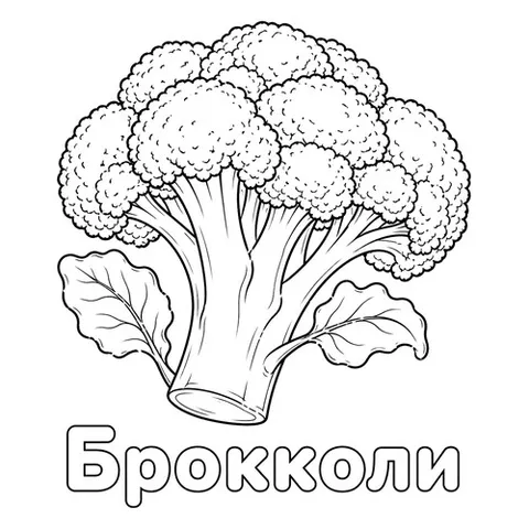 Раскраска «Брокколи»