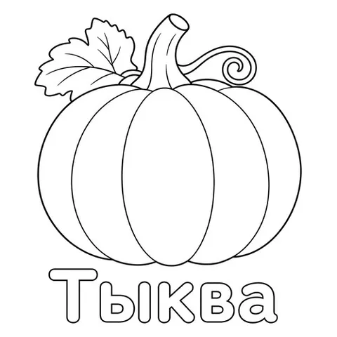 Раскраска «Тыква»