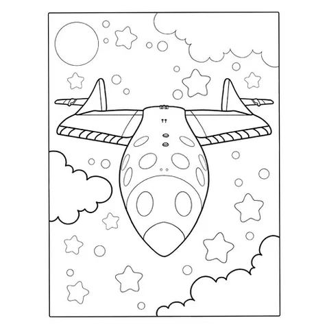 Раскраска «Ракета Virgin Galactic»