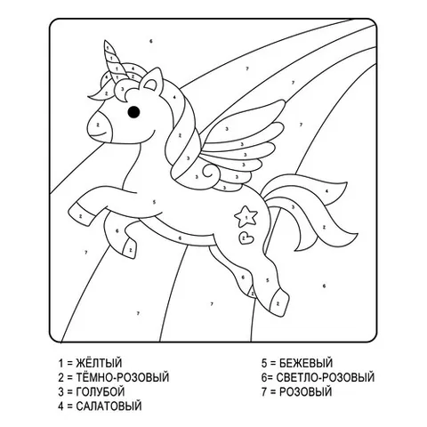 Раскраска «Раскраски по номерам»