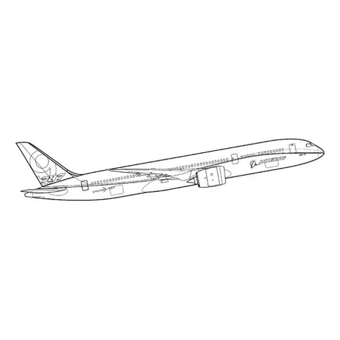 Раскраска «Боинг 787»