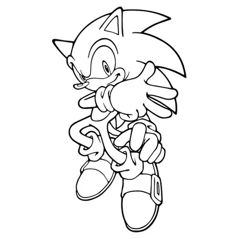 Раскраска «Соник (Sonic)»