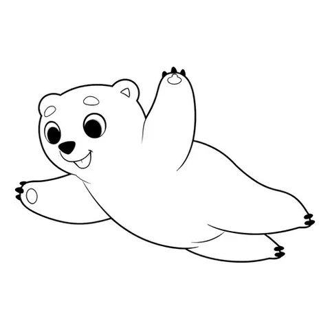 Раскраска «Умка летит»